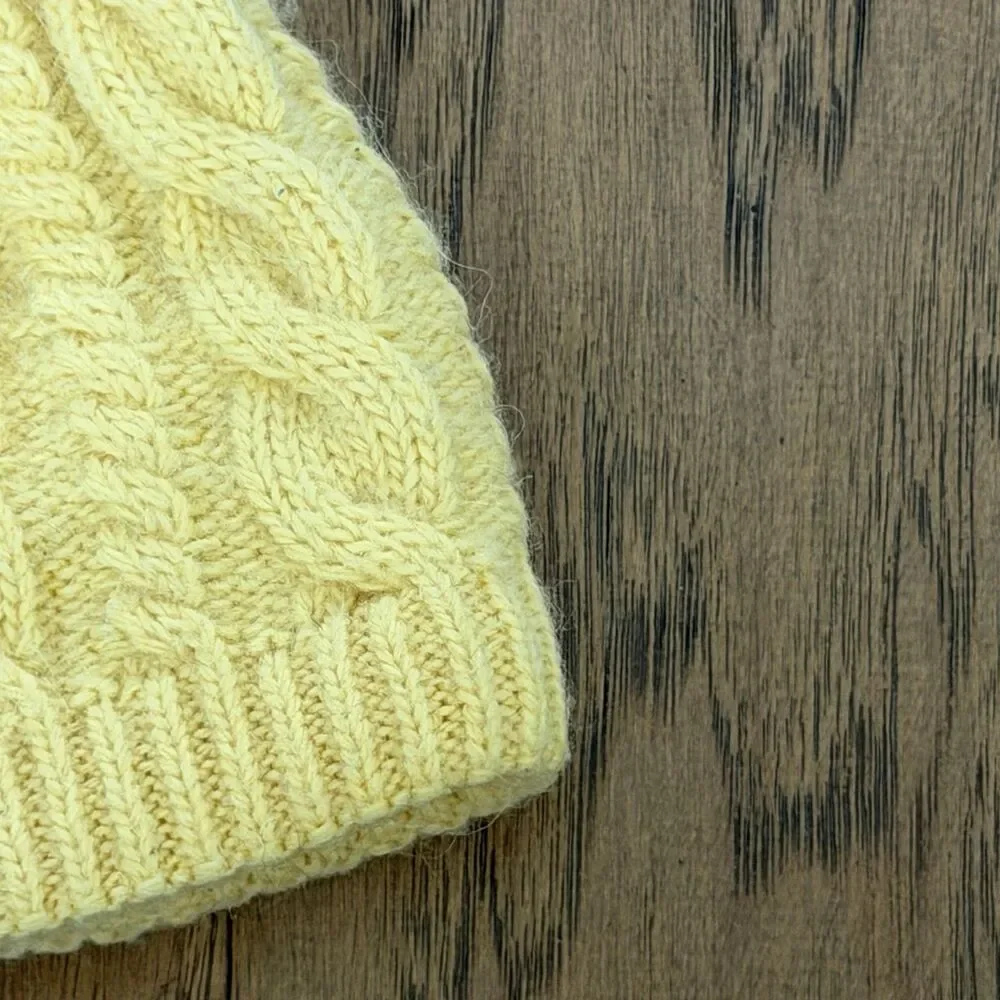 The North Face Hat Beanie Youth Yellow Logo
